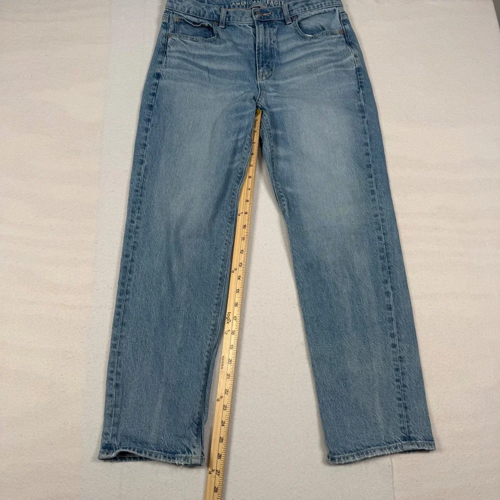 American Eagle Super High-Rise Ankle Straight Jeans Light Wash Womens 6 Regular - Picture 5 of 10